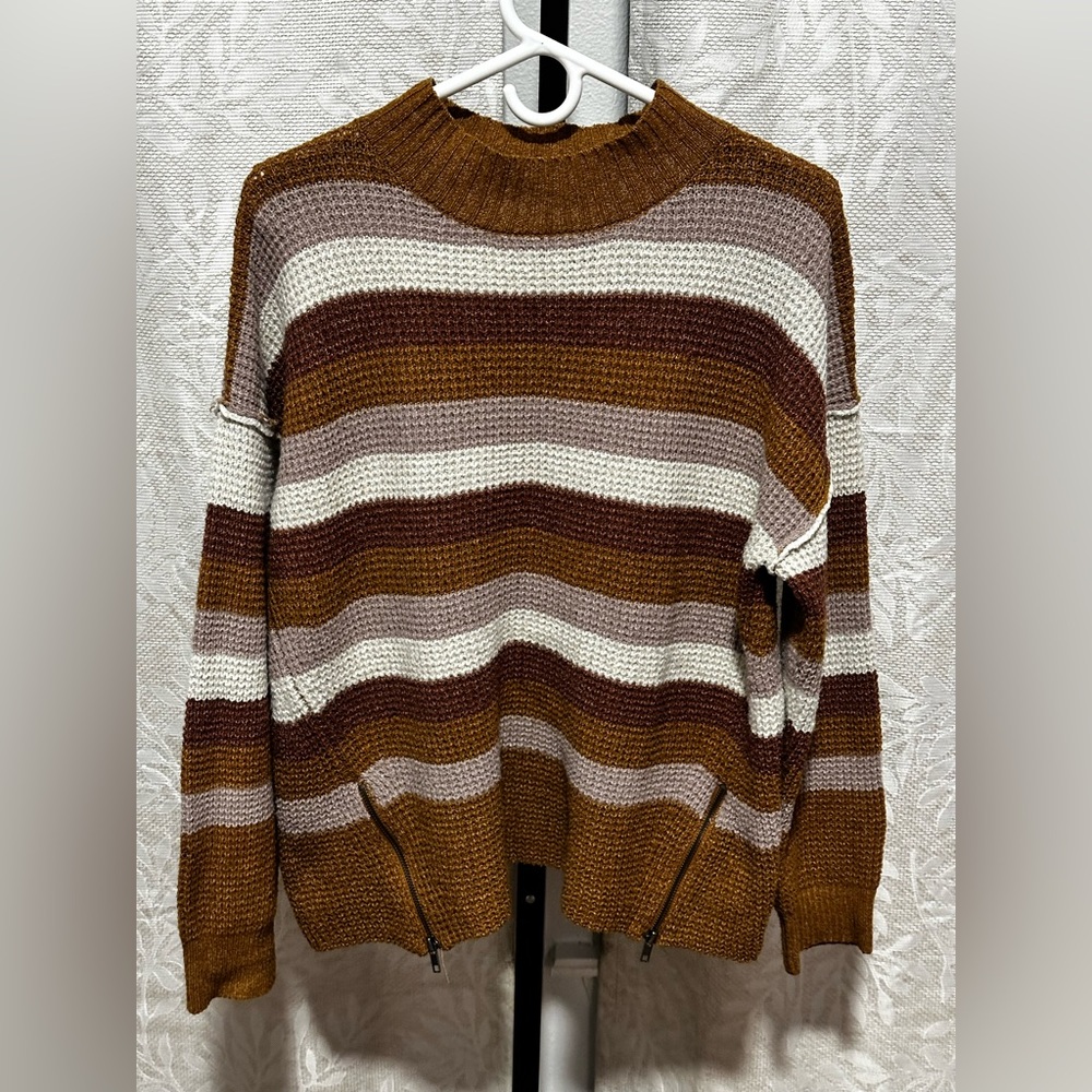 Pink rose size large sweater